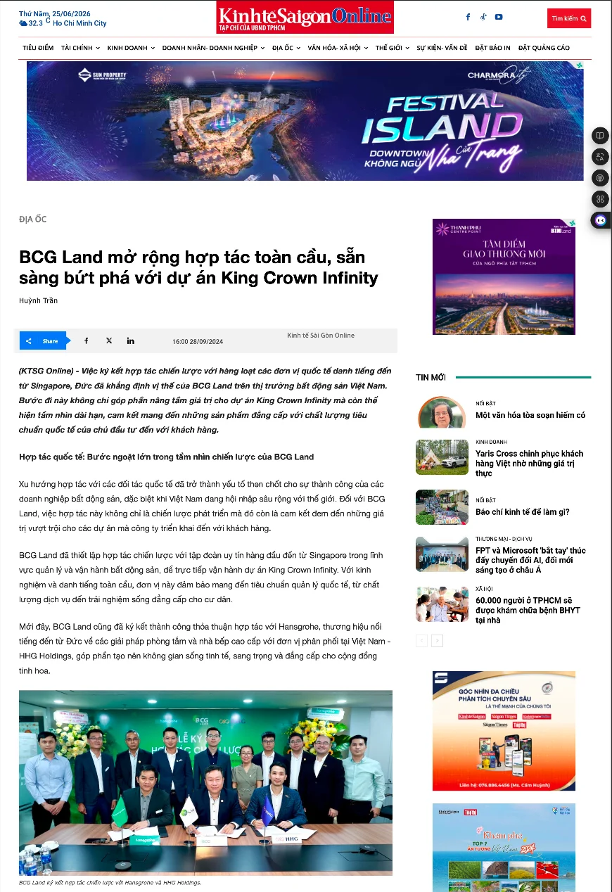 Bài viết trên KinhteSaigon Online